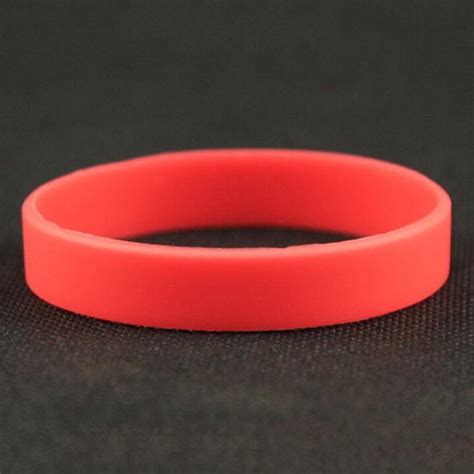 Buy Fashion Silicone Rubber Elasticity Wristband 12 Color Solid Wrist Band Cuff