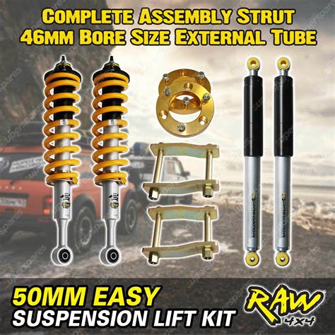 Raw4x4 Complete Strut 50mm Easy Suspension Lift Kit For Mitsubishi