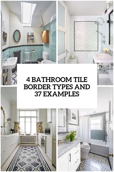 Decorative tile borders are a fantastic way to enhance the look of any tile installation. 29 Ideas To Use All 4 Bahtroom Border Tile Types - DigsDigs