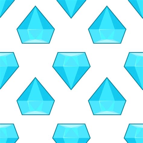 Premium Vector Vector Blue Diamonds Seamless Pattern