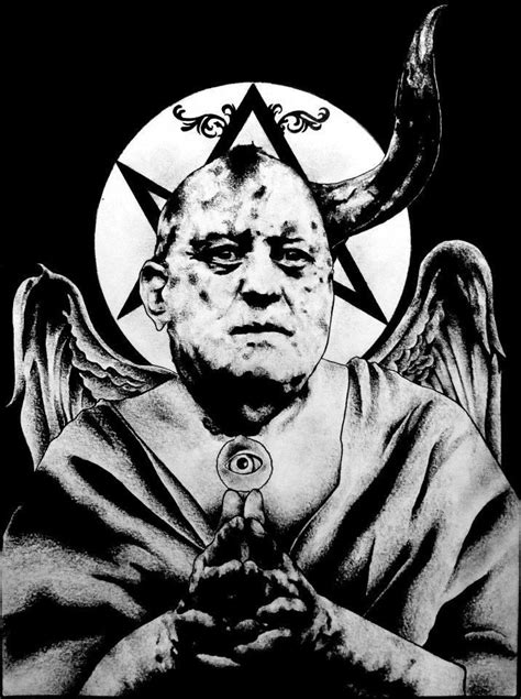 I Am Above You And In You Aleister Crowley Portrait Sacred Art