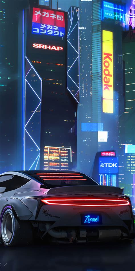 1080x2160 Car Cityscape Cyberpunk 4k One Plus 5thonor 7xhonor View 10