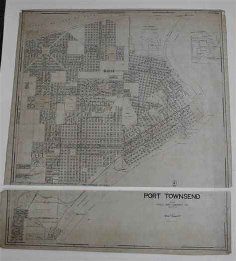 Port Townsend City Plat Map Full Kroll Antique Maps