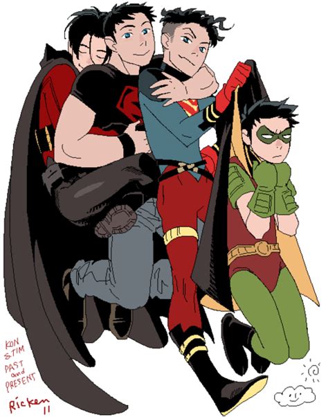 Comicboners Tim Drake And Conner Kent Tim You Are So Tsundere Batman Y Superman Batman Comic