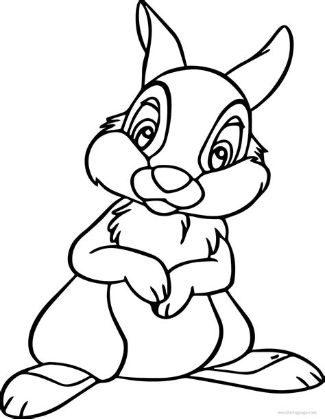 Bambi And Thumper Coloring Pages