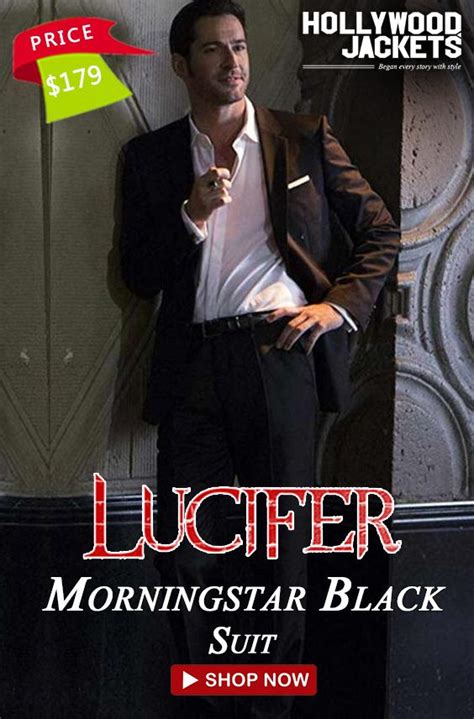 Lucifer Morningstar Black Color Formal Mens Suit Lucifer