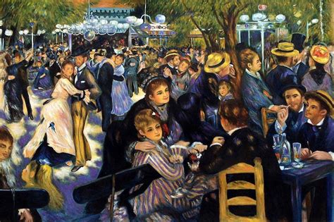 Pierre Auguste Renoir Ball At The Moulin De La Galette Hand Painted