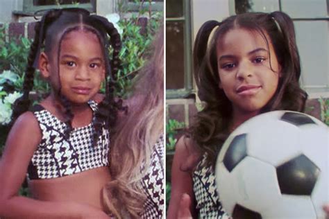 beyonce s daughter rumi 4 makes rare appearance in famous mom s new ad and looks identical to