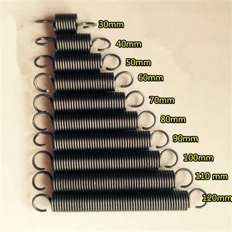 Custom Small Steel Extension Tension Spring With Hooks 14mm Wire