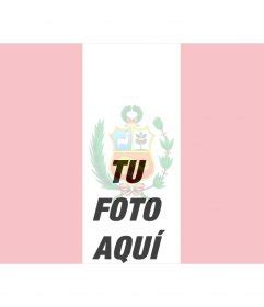 Bandera de Peru, fotomontaje online - Fotoefectos