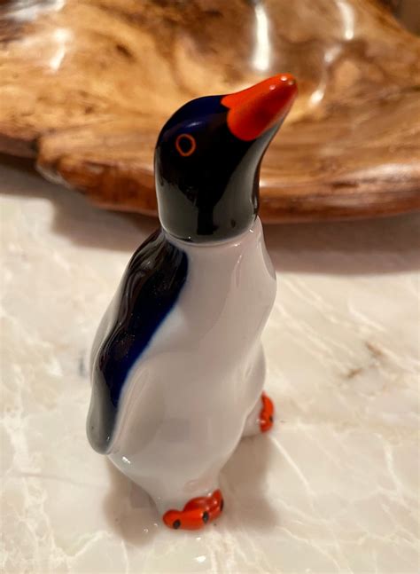 Porcelain Ceramic Penguin Figurine Vintage Soviet Russian Etsy