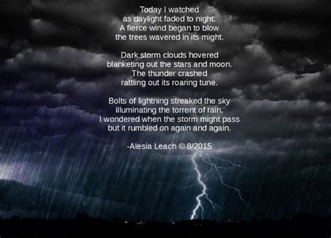 Storm Storm Poem By Alesia Leach