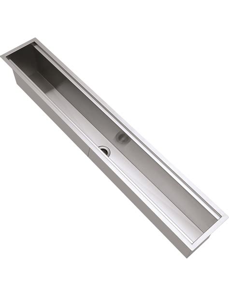 Franke Planox Pl8 Uk 800mm Stainless Steel Wash Trough No Tap Holes