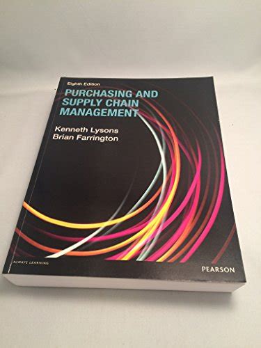 Purchasing Supply Chain Management By Kenneth Lysons Abebooks
