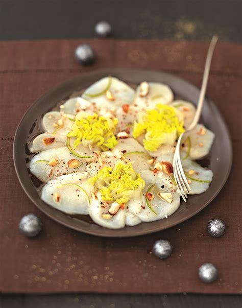 Recette carpaccio de saint-jacques au sirop d érable et aux noisettes