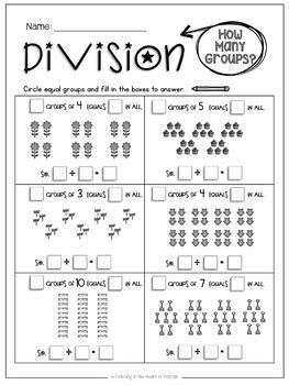 Math, english, science, social studies, spanish Division Worksheets 3rd Grade by Teaching in the Heart of ...