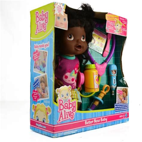 Hasbro Baby Alive Better Now Baby Doll African American Lighted Cheeks