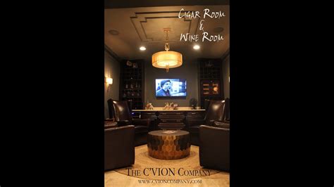 How to make a cigar lounge in your house. Basement Cigar / Wine Room Design - YouTube