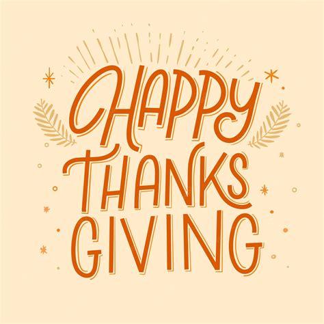 Free Vector Happy Thanksgiving Lettering