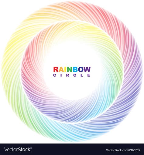Rainbow Circle Royalty Free Vector Image Vectorstock