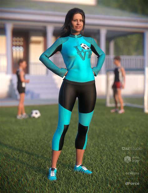 Dforce Soccer Mom Outfit Textures Daz 3d