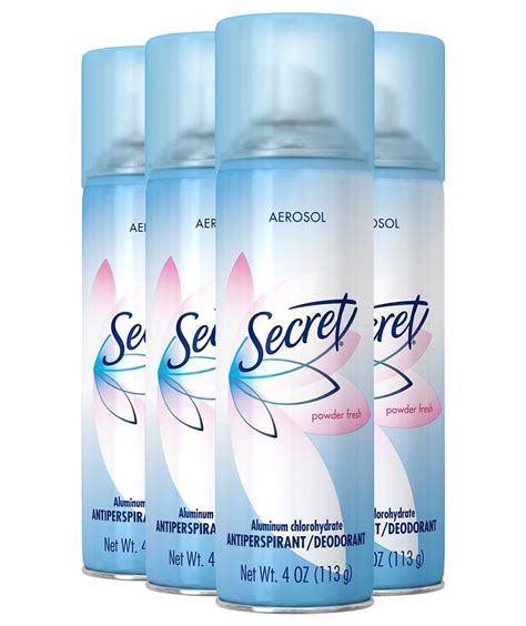 Secret Original Powder Fresh Scent Womens Aerosol Antiperspirant