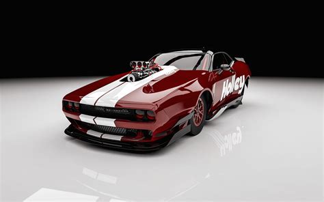 Dodge Challenger Demon Funny Car Rendering Is Muscle Car Madness
