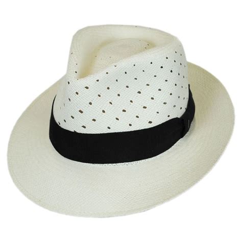 Bailey Alfer Vent Panama Straw Fedora Hat Panama Hats