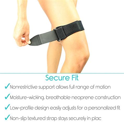 Купить It Band Strap By Vive Iliotibial Band Compression Wrap Outside Of Knee Pain Hip