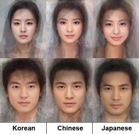 Japanese Vs Korean Rostos Humanos Anatomia Do Rosto Desenho De