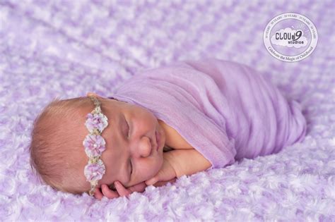 Perfectly Purple Baby Plan Portraits Tampa Florida Cloud 9