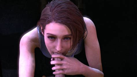 Rule 34 3d Blowjob Brown Hair Eye Contact Fellatio Jill Valentine