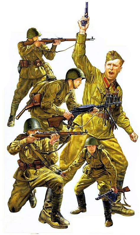 Russian Assault Infantry 1941 1942 Soviet Soldier History War