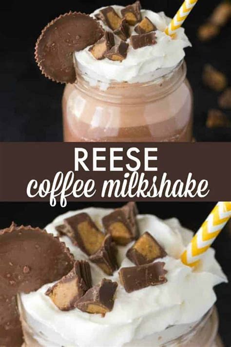 See how to make a homemade reese's milkshake. Reese Coffee Milkshake - Simply Stacie