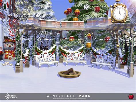Winterfest Park No Cc The Sims 4 Catalog