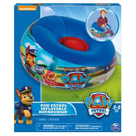 Marshmallow Furniture - Inflatable Round Chair - Paw Patrol - Blue
