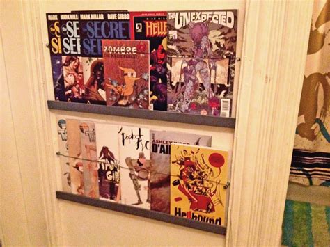 Www.practicallyfunctional.com this is a great idea to keep the kid's books in one place. Easy Comic Book or Magazine Shelves — DIY How-to from Make: Projects | Comic book storage, Diy ...
