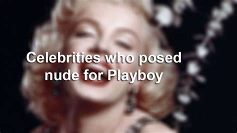 Celebrities Who Posed For Playboy San Antonio Express News
