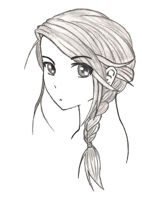Messy French Braid By Manningtheguns On Deviantart How To Draw Braids