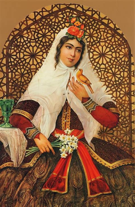 Hojat Shakiba Painting Qajar Woman By Shakiba Gl6 By Salma Persian Decor Persian Princess
