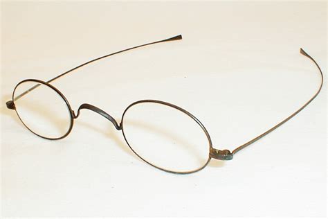 Antique Silver Gold Spectacles 1800s Over The Counter Steel Readers Eyeglasses