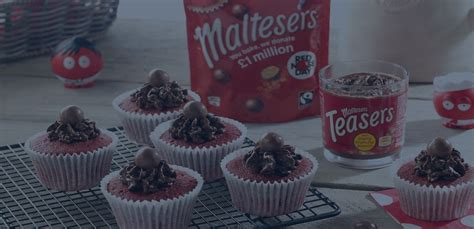 The red color is courtesy of plenty of red food coloring and cocoa powder. Maltesers Red Velvet Cupcakes | Baking cupcakes, Baking, Red velvet cupcakes