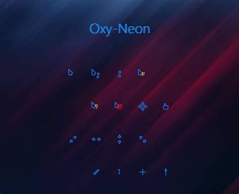 Oxy Neon Cursors Shape Your Computer Beautifully