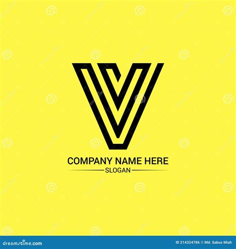 Creative And Unique V Logo Branding Company Company Logo Creative