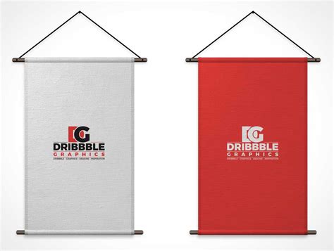 Download Vertical Fabric Banner Flags PSD Mockup - PSD Mockups
