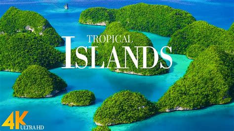 Tropical Islands 4k • Stunning Footage Island Relaxing Music Along