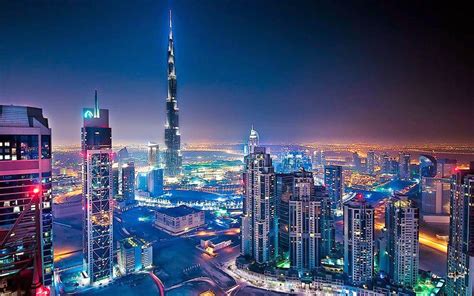 Burj Khalifa At Night Hd Desktop Wallpaper Widescreen High 1600x1000