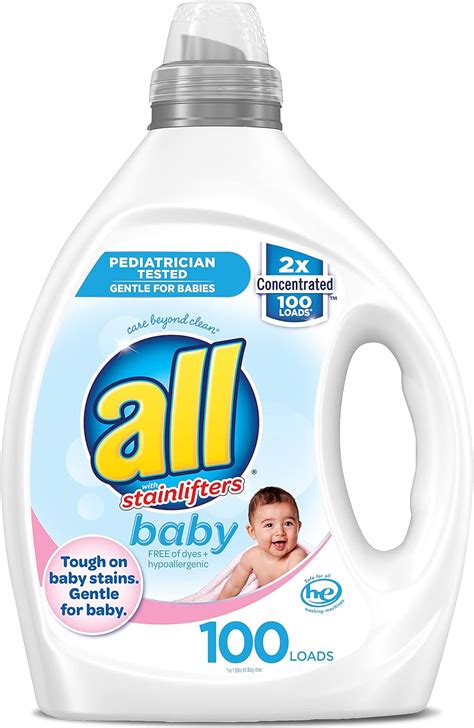 Buy All Liquid Laundry Detergent Gentle For Baby Unscented And Free