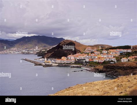 Portugal Madeira View Of The Canical Village Stock Photo Alamy