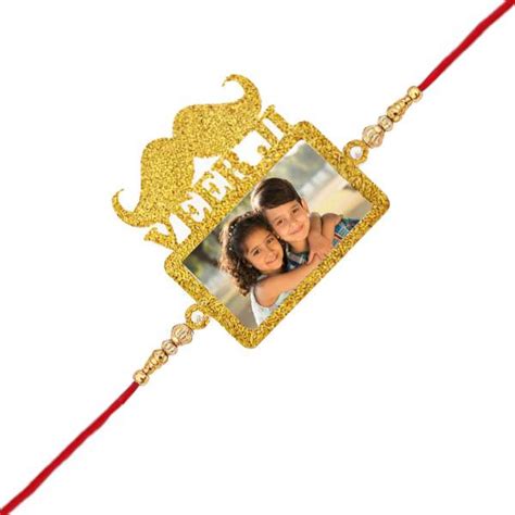 Buy Veer Ji Design Customized Photo Printed Rakhi Online In India